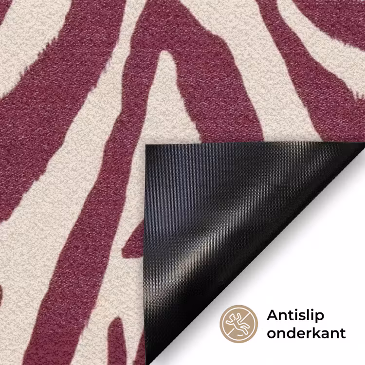 New era - Bordeaux - Zebraprint Deurmat klein -antislip_NL