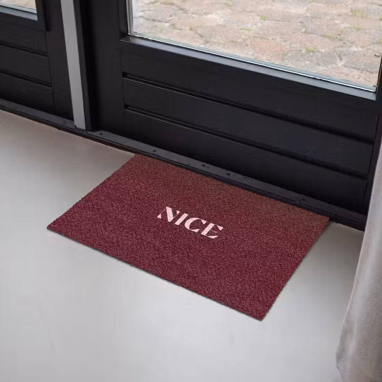 Nice - Bordeaux - Roze Deurmat klein -sfeer2