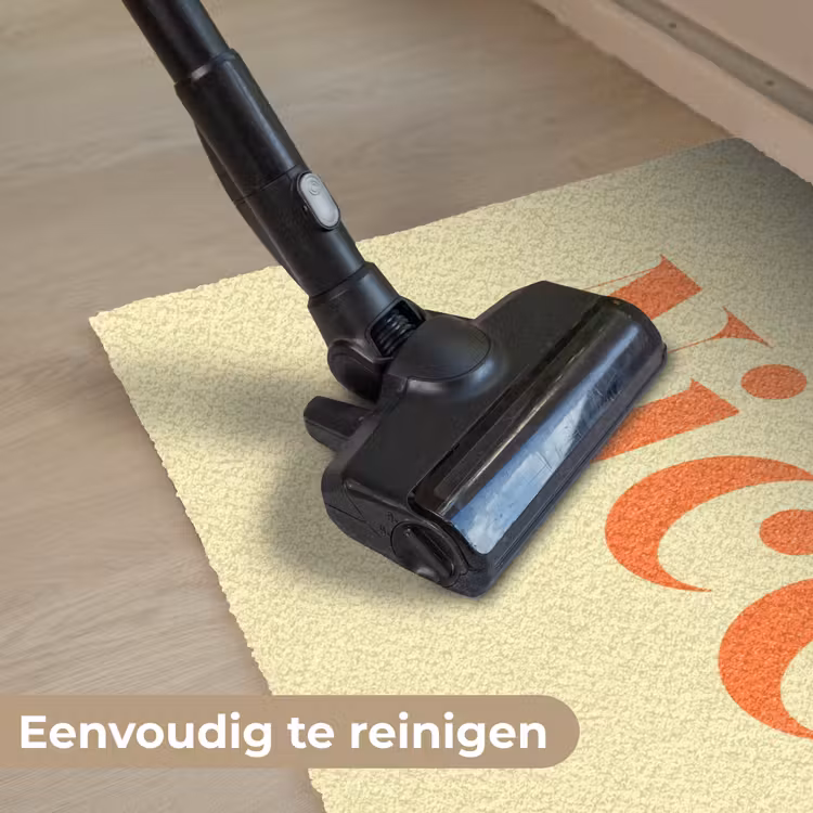 Nice - Oranje - Geel - Minimalistisch Deurmat klein -reinigen_NL