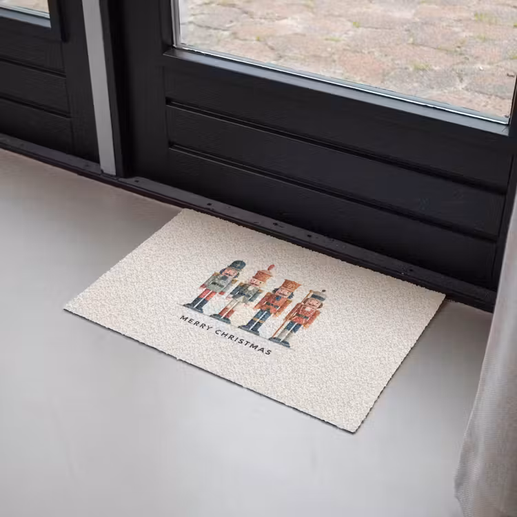 Notenkrakers - Minimalistisch - Kerst - Beige Deurmat klein -sfeer2