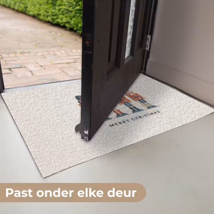 Notenkrakers - Minimalistisch - Kerst - Beige Deurmat klein -USP_NL