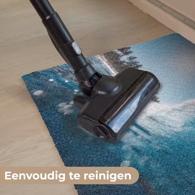 Oceaan - Golf - Strand - Natuur - Blauw Deurmat klein -reinigen_NL