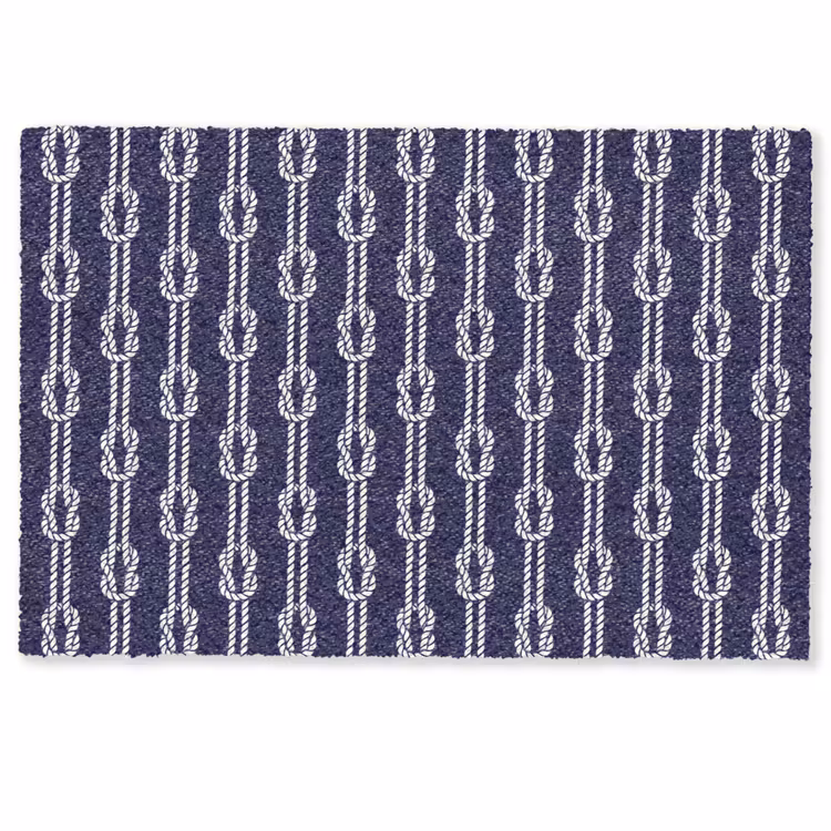 Oceaan - Touw - Blauw - Wit Deurmat klein 898 -zkaufland3d