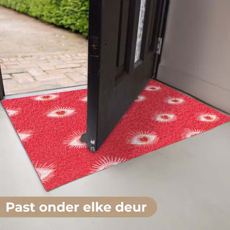 Ogen - Hart - Abstract - Rood - Roze Deurmat klein 898 -USP_NL
