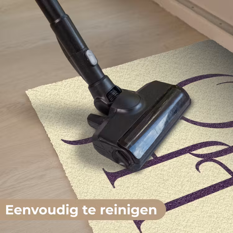 Oh hi - Geel - Monogram Deurmat klein -reinigen_NL