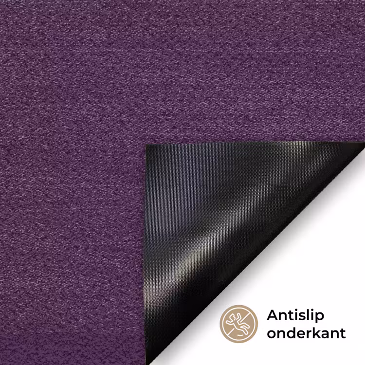 Oh hi - Paars - Cursief Deurmat klein -antislip_NL