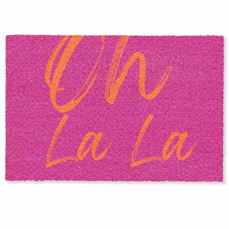 Oh la la - Oranje - Roze Deurmat klein -zkaufland3d