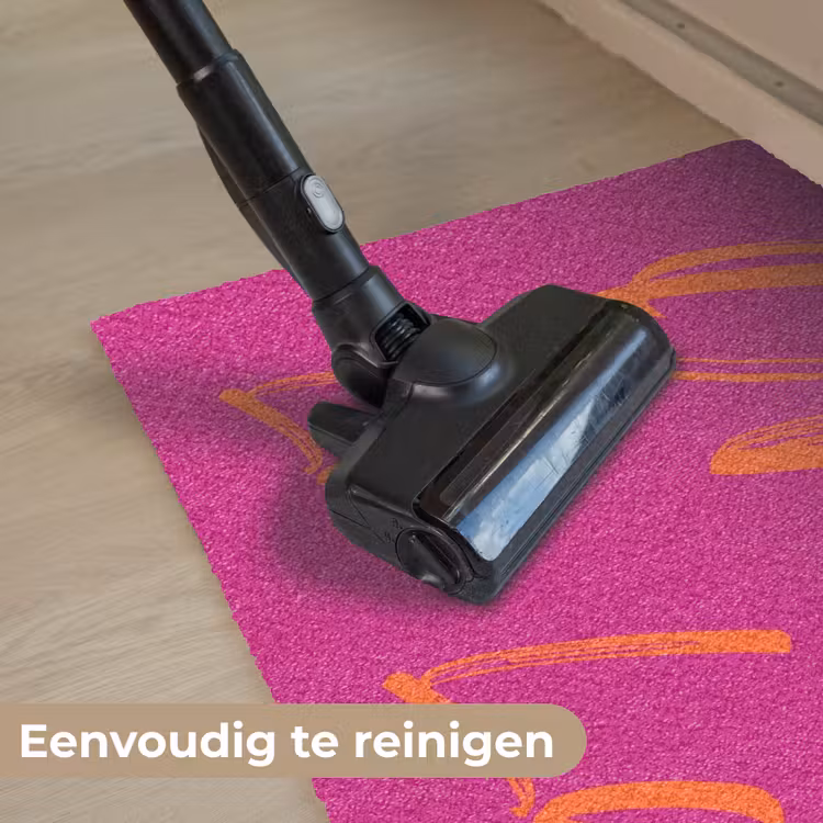 Oh la la - Oranje - Roze Deurmat klein -reinigen_NL
