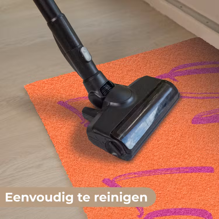 Oh la la - Oranje - Roze - Grafisch Deurmat klein -reinigen_NL