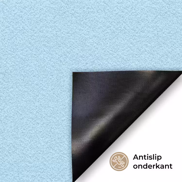 Oh ok - Blauw - Kleurrijk Deurmat klein -antislip_NL