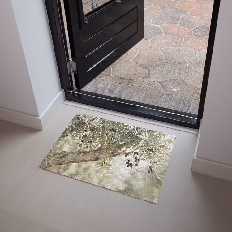 Deurmat - Olijfboom - tak - groen - Olijfboom - tak - groen Deurmat klein