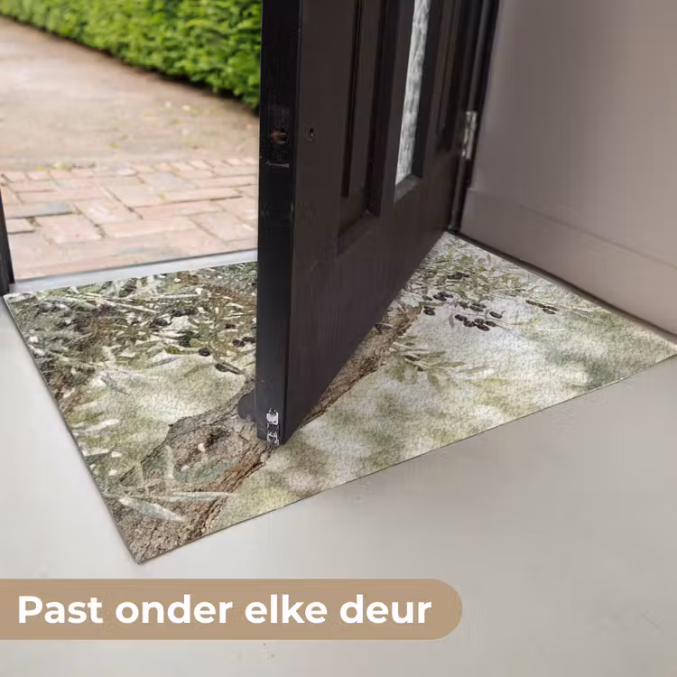 Deurmat - Olijfboom - tak - groen - Olijfboom - tak - groen Deurmat klein