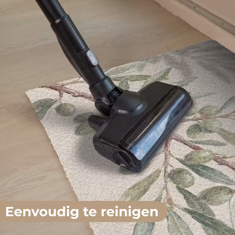 Olijftak - Bladeren - Natuur - Groen - Beige Deurmat klein -reinigen_NL