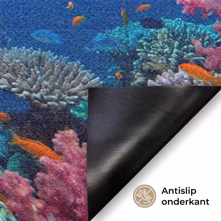Onderwater - Koraalrif - Vissen - Oceaan - Natuur Deurmat klein -antislip_NL