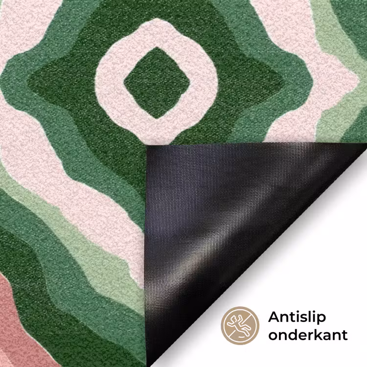 Ontwerp - Organisch - Kleurrijk Deurmat klein 898 -antislip_NL