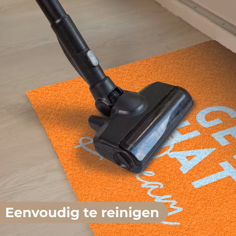 Oranje - Blauw - Go get that dream Deurmat klein -reinigen_NL