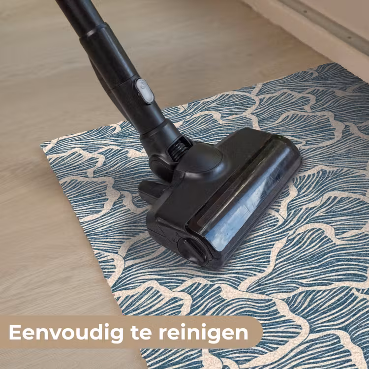 Organisch - Blauw - Crème - Schelpen Deurmat klein 898 -reinigen_NL