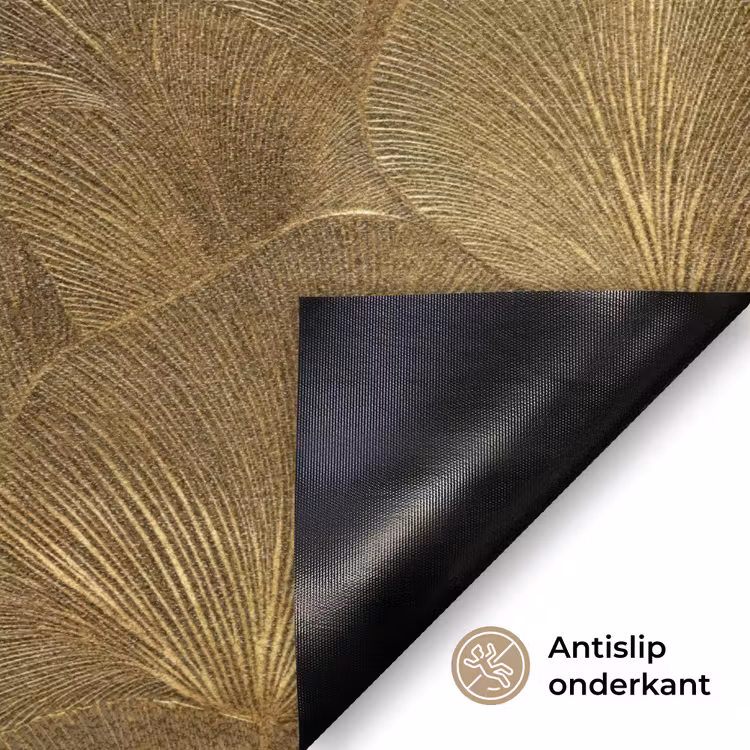 Organisch - Lijnen - Goud Deurmat klein 898 -antislip_NL