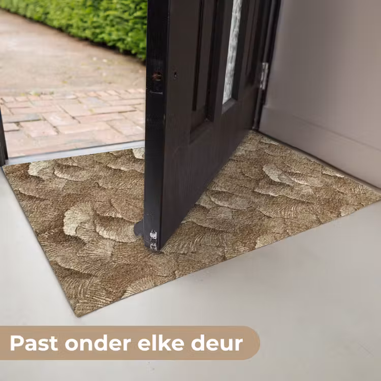 Organisch - Patroon - Bladeren - Goud Deurmat klein 898 -USP_NL