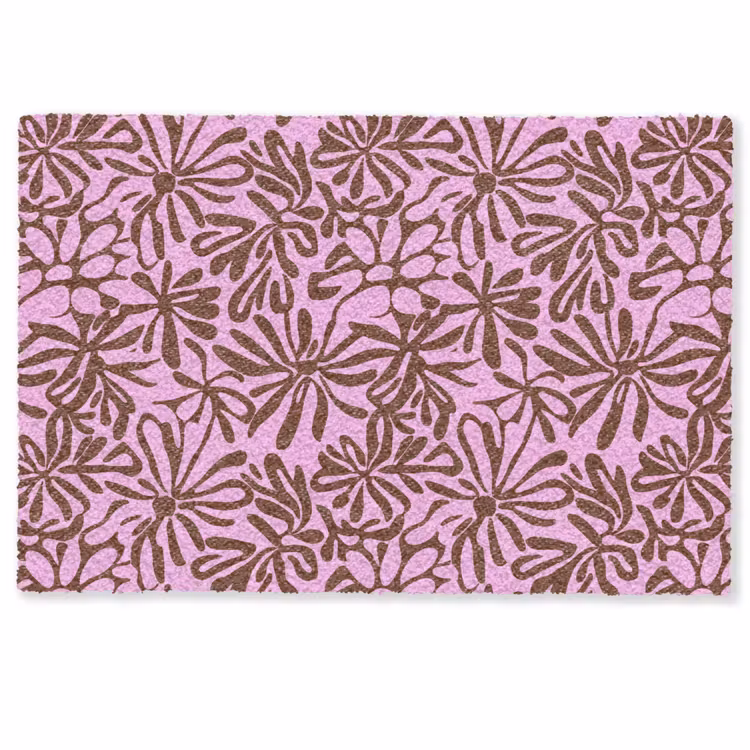 Organisch - Patroon - Roze Deurmat klein 898 -zkaufland3d