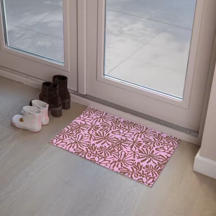 Organisch - Patroon - Roze Deurmat klein 898 -sfeer3