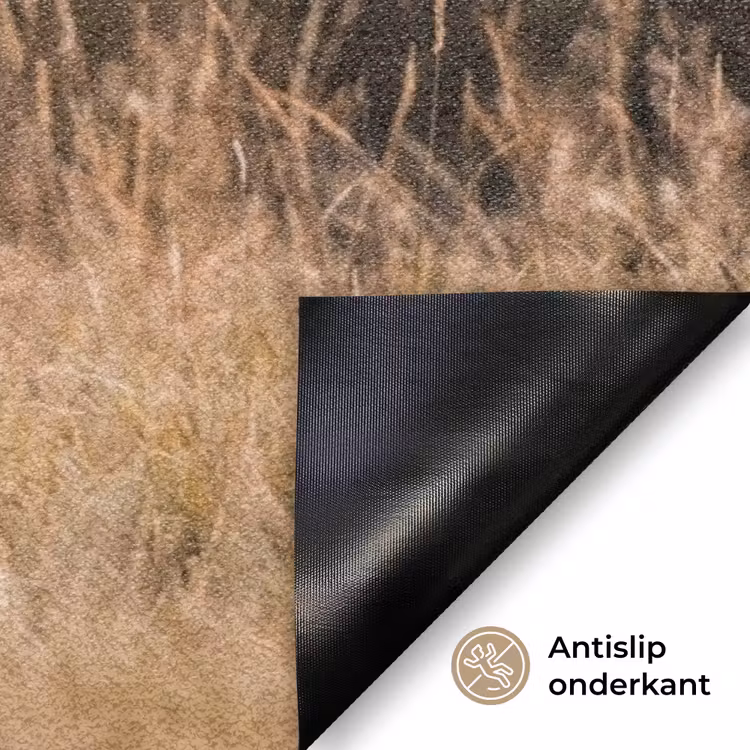 Paard - Bruin - Gras Deurmat klein -antislip_NL