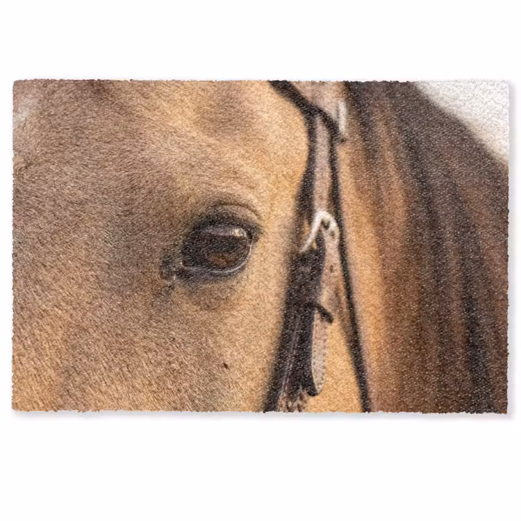Paard - Oog - Bruin Deurmat klein -zkaufland3d