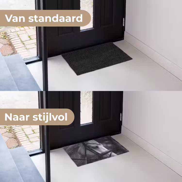 Paard - Schimmel - Portret Deurmat klein -voor-na_NL