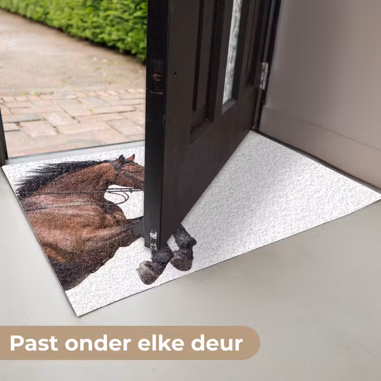 Paard - Springen - Modern Deurmat klein -USP_NL