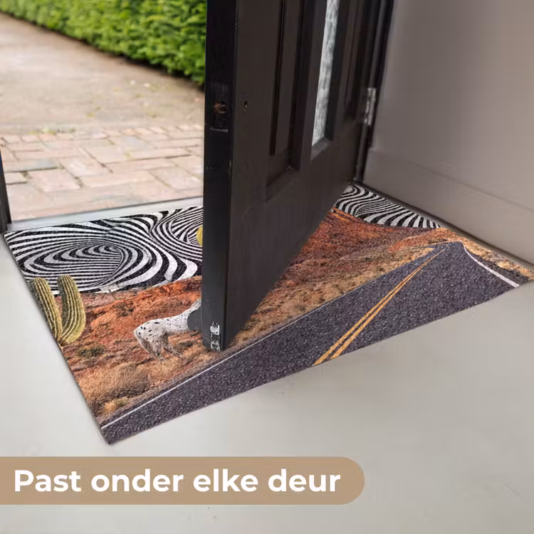 Deurmat - Paard - Woestijn - Natuur - Paard - Woestijn - Natuur Deurmat klein