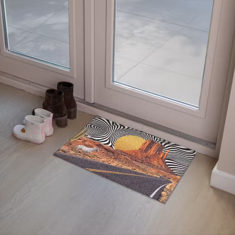 Deurmat - Paard - Woestijn - Natuur - Paard - Woestijn - Natuur Deurmat klein