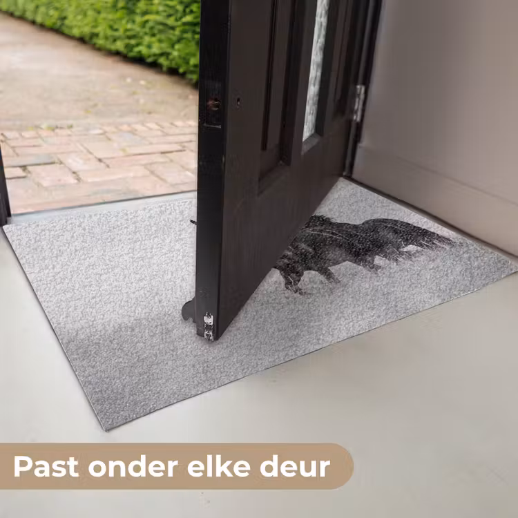 Paarden - Gras - Zwart - Wit Deurmat klein -USP_NL