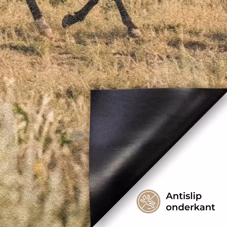 Paarden - Kudde - Bergen - Vrijheid - Wild Deurmat klein -antislip_NL