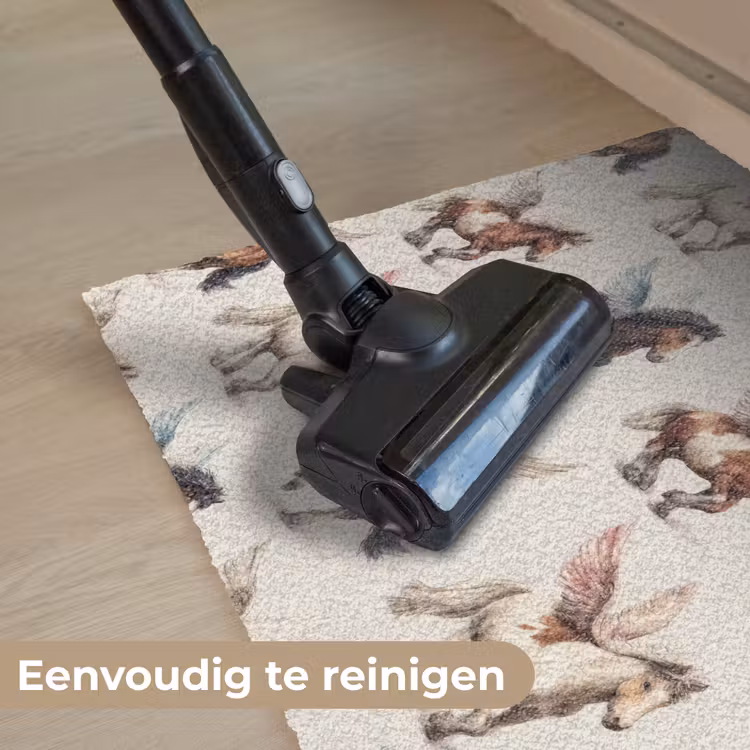 Paarden - Vleugels - Kleurrijk Deurmat klein 898 -reinigen_NL