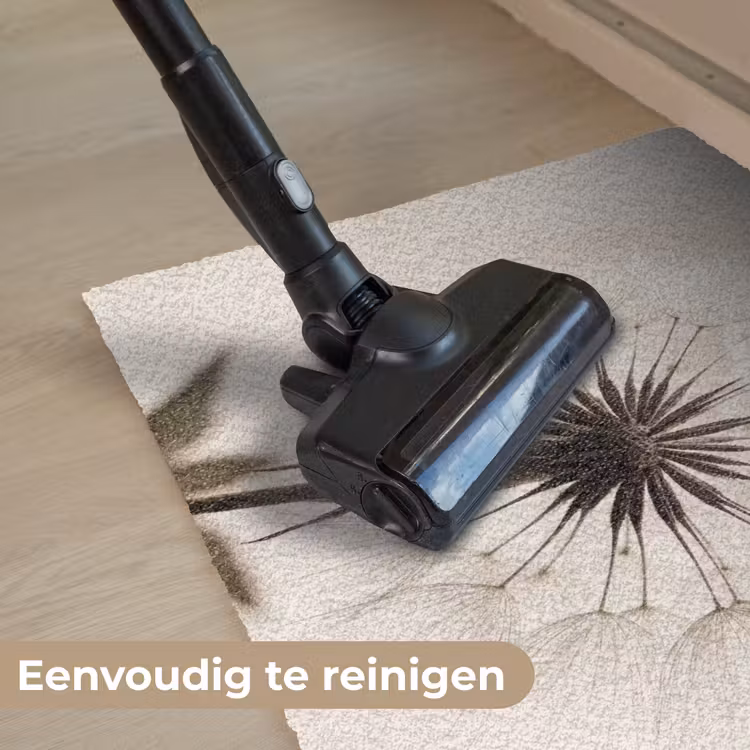 Paardenbloem - Minimalistisch - Wit Deurmat klein -reinigen_NL