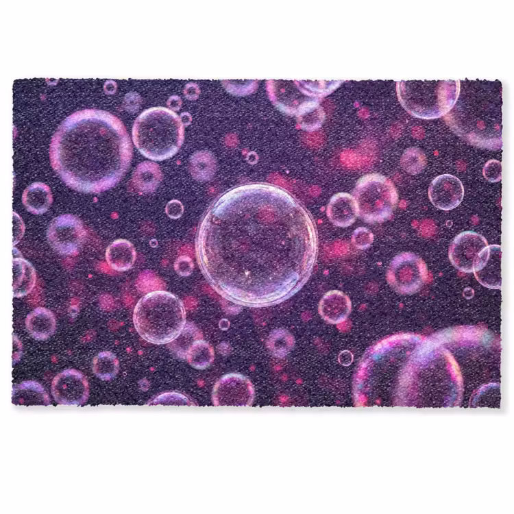 Paars - Bubbels - Schuim Deurmat klein -zkaufland3d