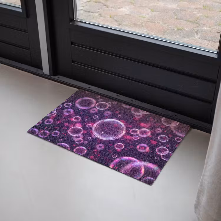 Paars - Bubbels - Schuim Deurmat klein -sfeer2