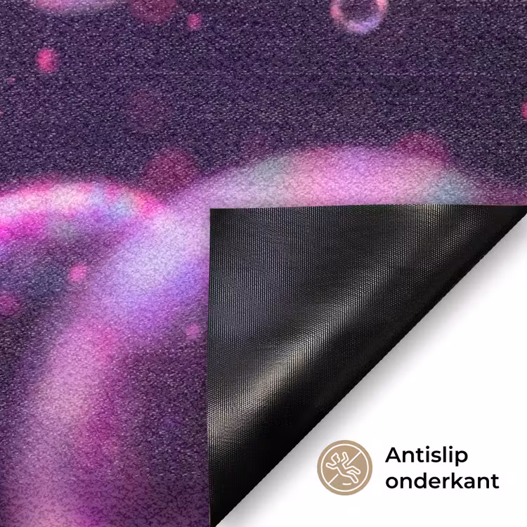 Paars - Bubbels - Schuim Deurmat klein -antislip_NL