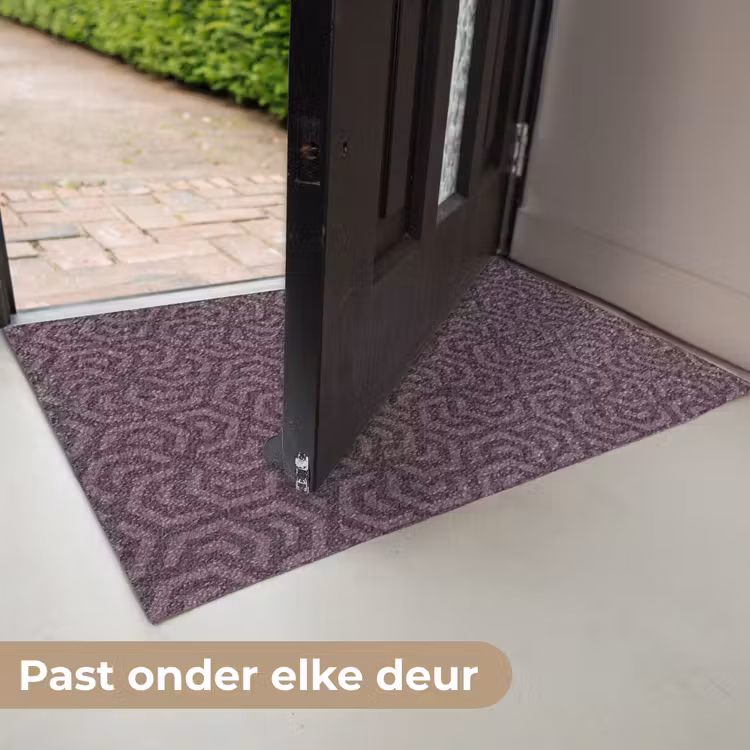 Paars - Geometrisch - Patroon - Donker Deurmat klein 898 -USP_NL