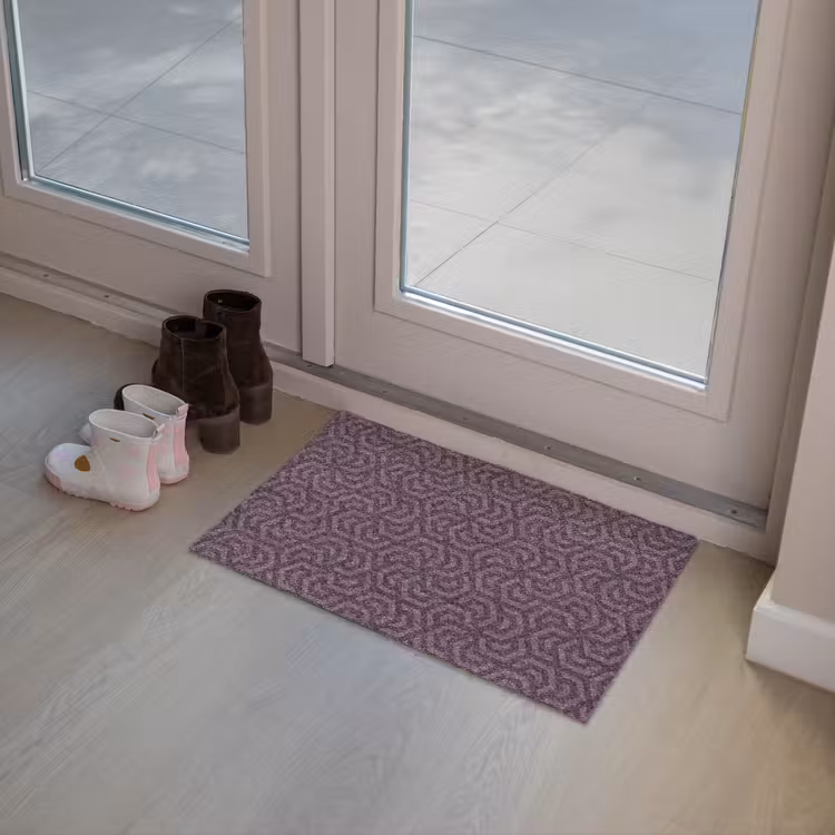 Paars - Geometrisch - Patroon - Donker Deurmat klein 898 -sfeer3