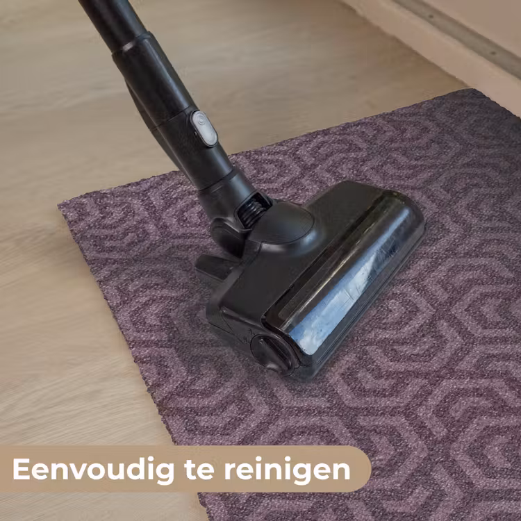 Paars - Geometrisch - Patroon - Donker Deurmat klein 898 -reinigen_NL