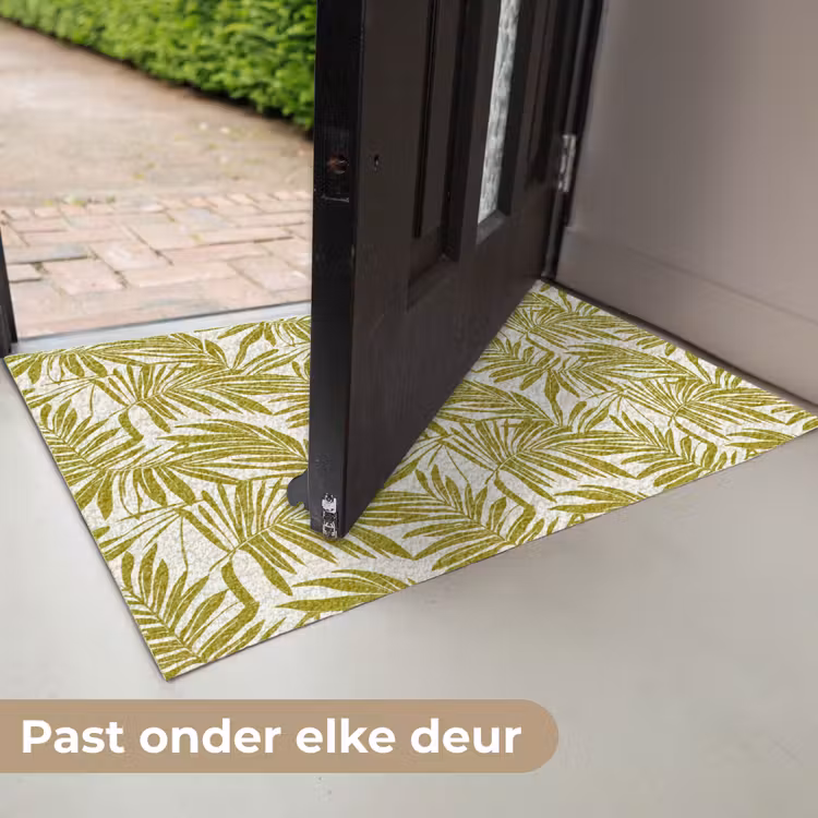 Palmblad - Patroon - Groen Deurmat klein 898 -USP_NL