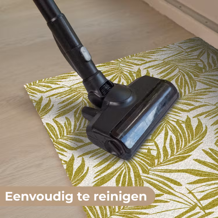 Palmblad - Patroon - Groen Deurmat klein 898 -reinigen_NL
