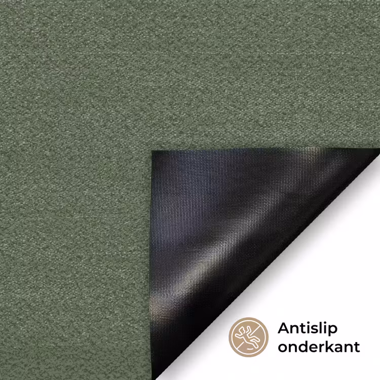 Palmbomen - Strand - Groen - Beige - Tropisch Deurmat klein -antislip_NL