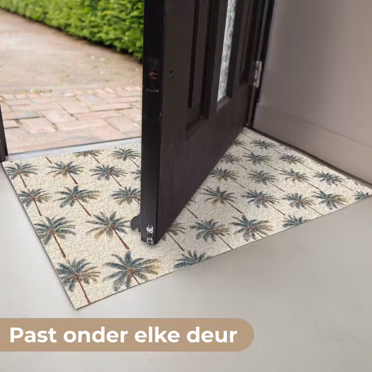 Palmbomen - Tropisch - Groen Deurmat klein 898 -USP_NL