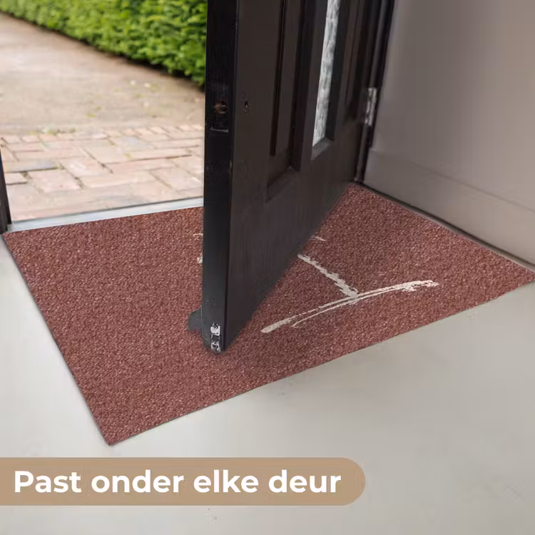 Palmboom - Beige - Rood - Tropisch Deurmat klein -USP_NL