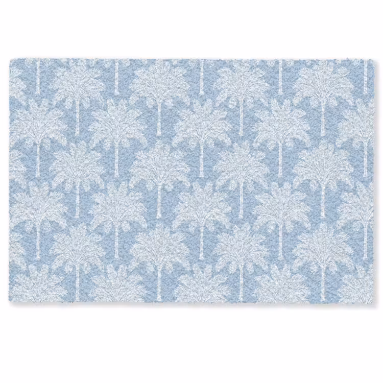 Palmboom - Modern - Blauw Deurmat klein 898 -zkaufland3d