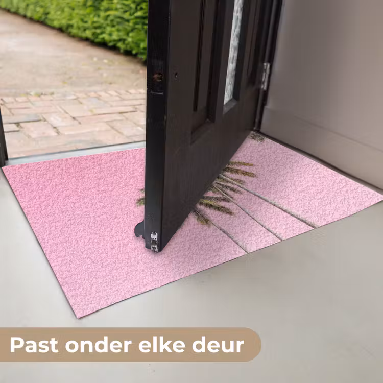 Palmboom - Tropisch - Pink Deurmat klein -USP_NL