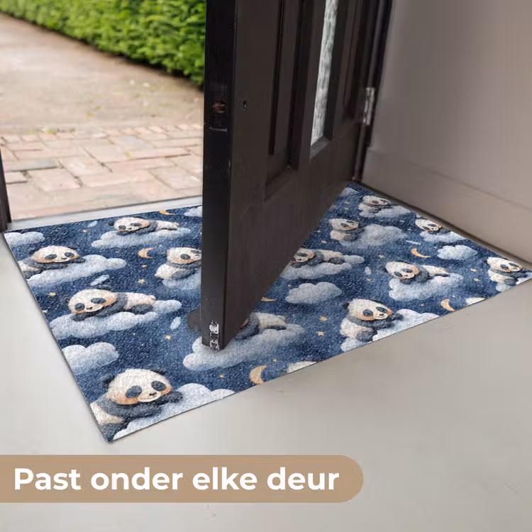 Panda's - Slapen - Blauw Deurmat klein 898 -USP_NL