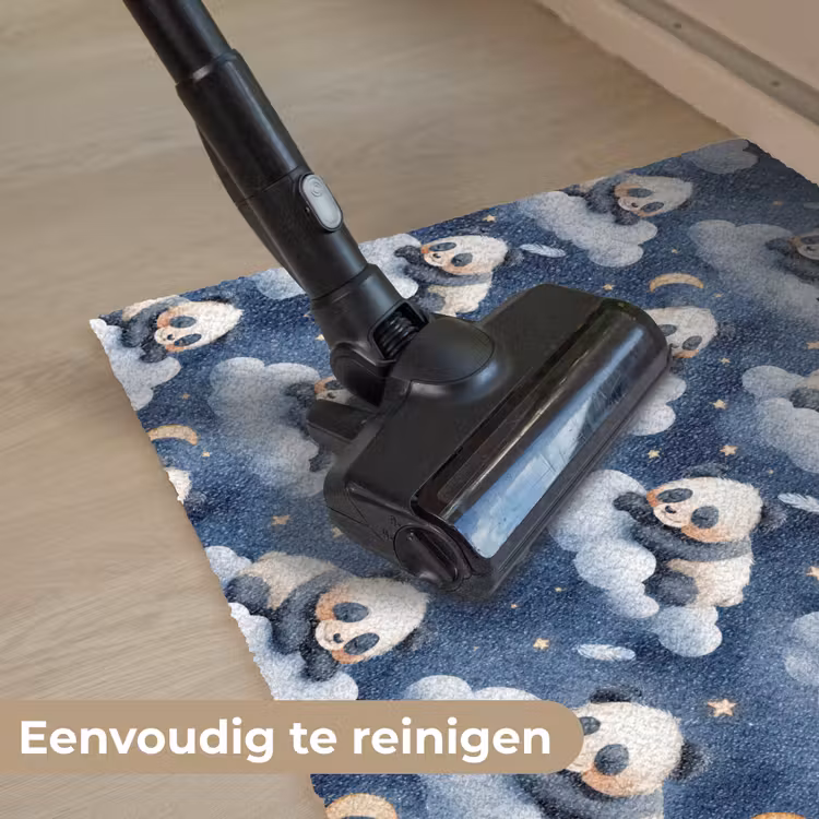 Panda's - Slapen - Blauw Deurmat klein 898 -reinigen_NL